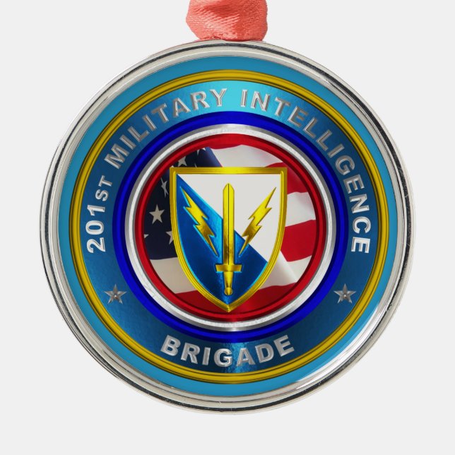 Ornement En Métal 201e Brigade de renseignement militaire expédition (Devant)