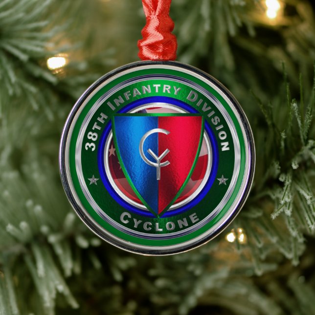 Ornement En Métal 38e division d'infanterie Noël (Arbre)
