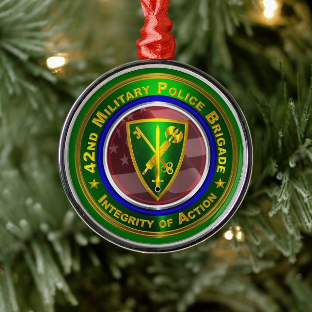 Ornement En Métal 42e brigade de police militaire Noël (Arbre)