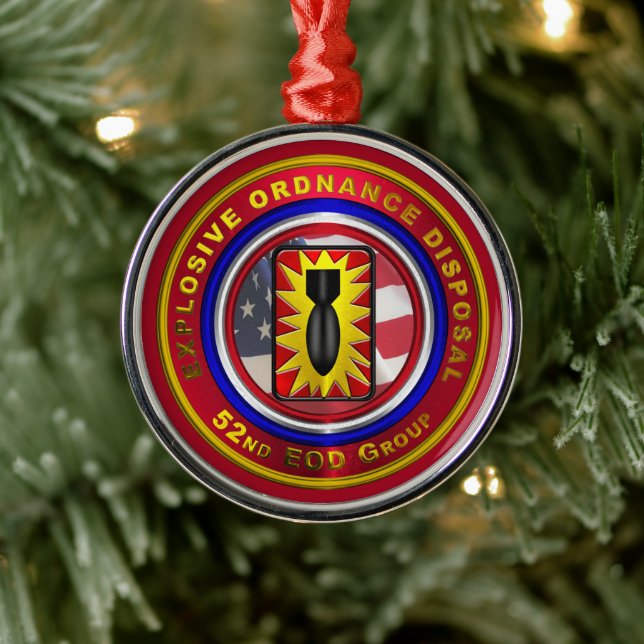 Ornement En Métal 52e GROUPE EOD Noël (Arbre)