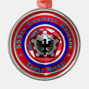ORNEMENT EN MÉTAL 555E BRIGADE D'INGÉNIEUR