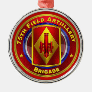 Ornement En Métal 75e brigade d'artillerie de campagne Noël