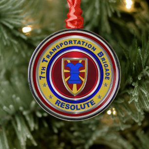 Ornement En Métal 7e brigade des transports Noël