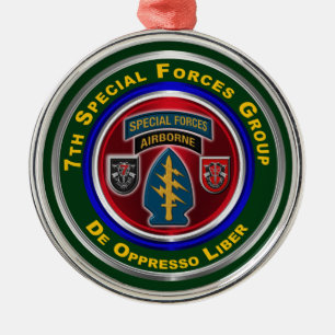 Ornement En Métal 7e Groupe des forces spéciales : Noël