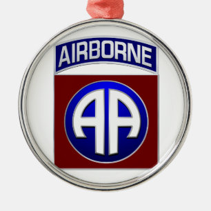 Ornement En Métal 82e division aéroportée All American Combat Patc