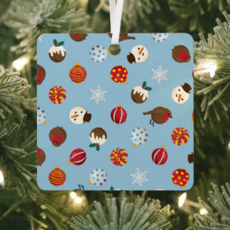 Ornement En Métal À petits pois de Noël