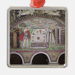 Ornement En Métal Abel et Melchisedech offrant à l'autel