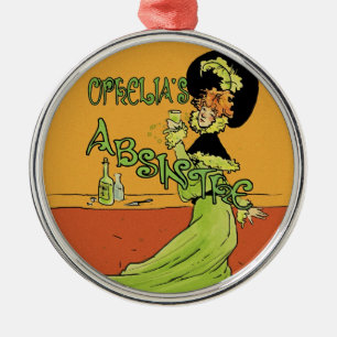 Ornement En Métal Absinthe 1890s Style