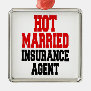 Ornement En Métal Agent d'assurance mariée à chaud