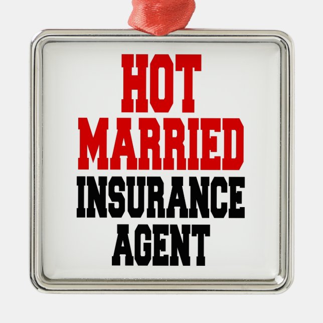 Ornement En Métal Agent d'assurance mariée à chaud (Devant)