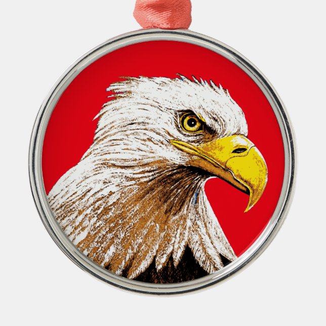 Ornement En Métal aigle américain (Devant)