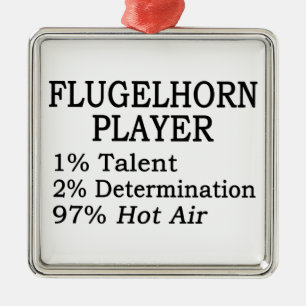 Ornement En Métal Air chaud de joueur de bugle