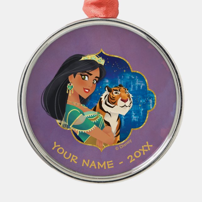 Ornement En Métal Aladdin | Graphisme Bijou Jasmine Et Raja (Devant)