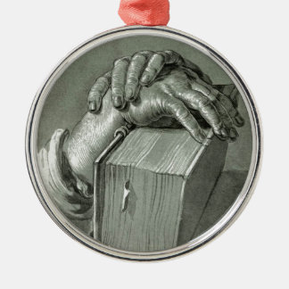 Ornement En Métal Albrecht Dürer Etude à la main avec la Bible