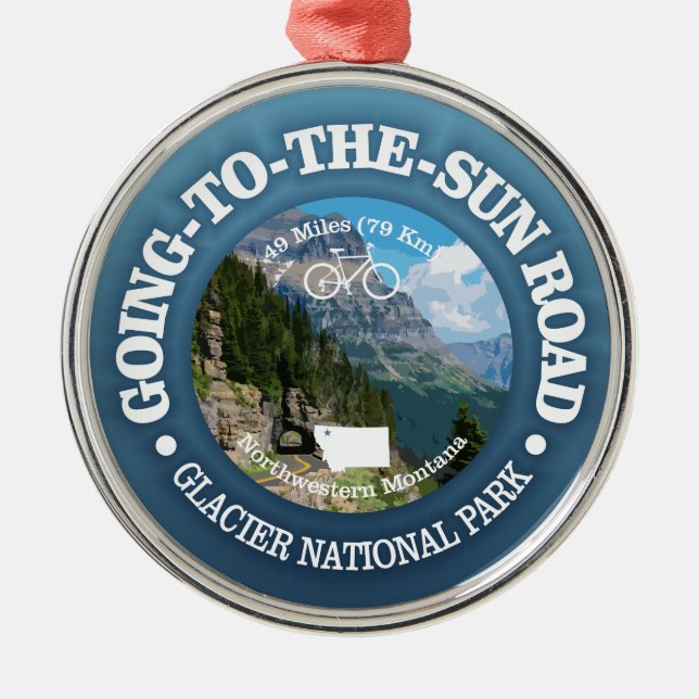 Ornement En Métal Aller au soleil (Cyclisme C) (Devant)