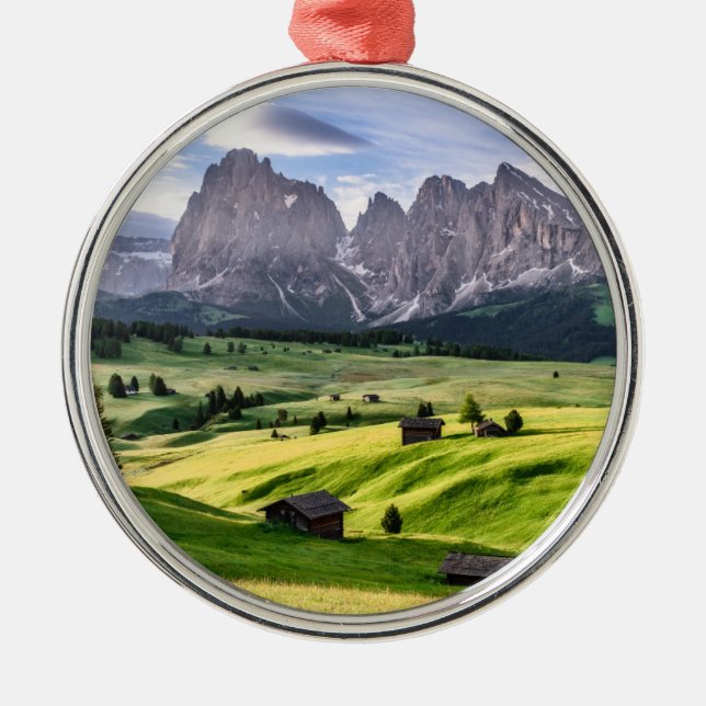 Ornement En Métal Alpes de dolomite de Seiser Alm |, Italie (Devant)