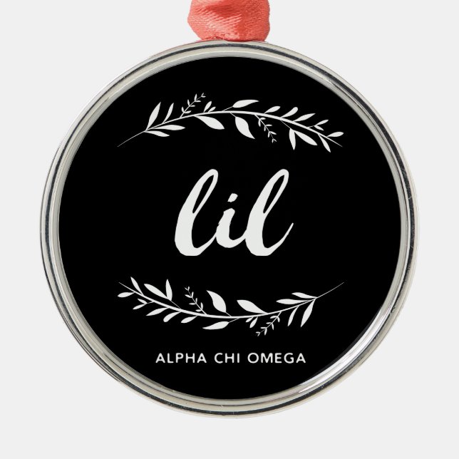 Ornement En Métal Alpha guirlande d'Omega | Lil de Chi (Devant)