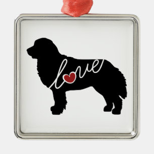 Ornement En Métal Amour de chien de montagne de Bernese