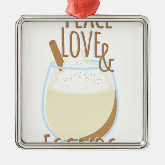 Ornement En Métal Amour et lait de poule (Devant)