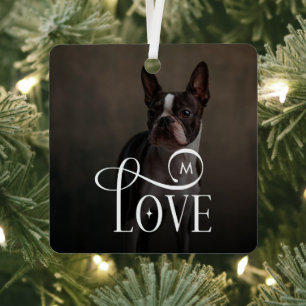 Ornement En Métal Amour Moderne Animaux de Compagnie Chien Personnal