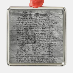 Ornement En Métal Amulette cabalistique