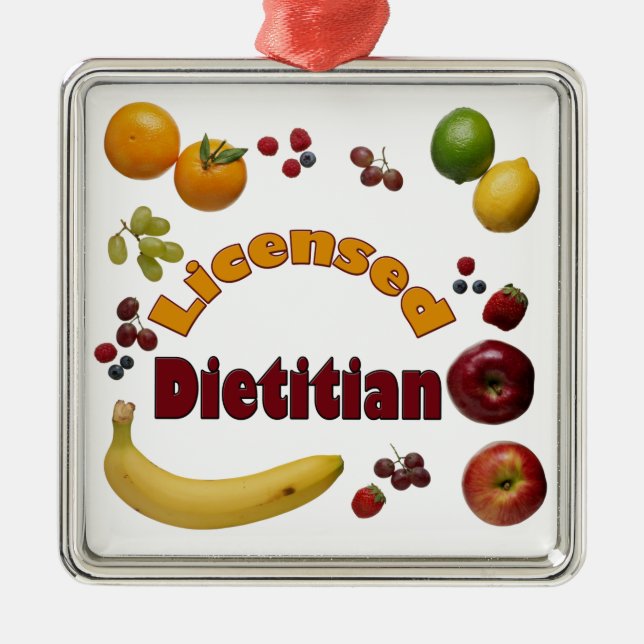 ORNEMENT EN MÉTAL ANCIEN ORNAMENT - DIÉTITIEN LICENCIÉ (Devant)