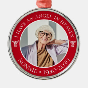 Ornement En Métal Ange au ciel Mémoire de Nonnie Photo