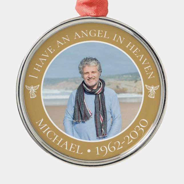 Ornement En Métal Angel dans le Ciel Photo (Devant)