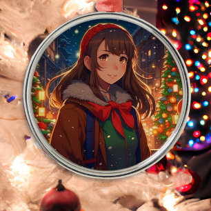Ornement En Métal Ani-mazing Noël Nuit d'hiver