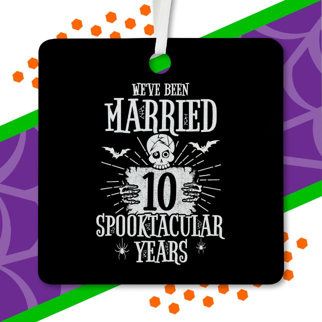 Ornement En Métal Anniversaire du 10e Mariage de Spooktacular d'Hall (Créateur téléchargé)