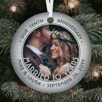 Any Text 2 Photo 10e anniversaire du Mariage Faux