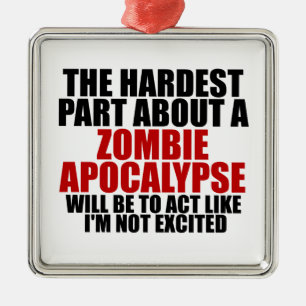 Ornement En Métal Apocalypse de zombi
