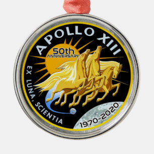 Ornement En Métal Apollo 13 50e anniversaire 1970 - 2020