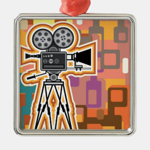 Ornement En Métal Appareil-photo abstrait de film de projecteur de