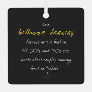 Ornement En Métal Apprendre Salle de bal Danse Bras d'or