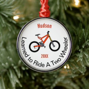 Ornement En Métal Appris à piloter un deux roues