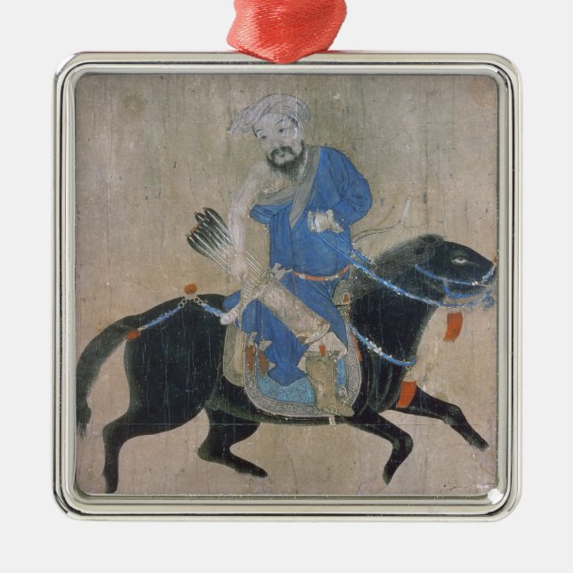 Ornement En Métal Archer mongol à cheval (Devant)