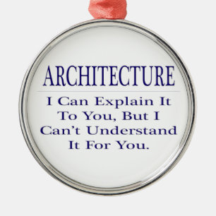 Ornement En Métal Architecte plaisanter .. Expliquer ne pas comprend