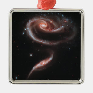 Ornement En Métal Arp 273 Galaxy Pair (Hubble Telescope)
