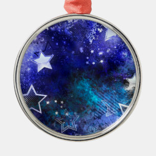 Ornement En Métal Arrière - plan spatial avec étoiles