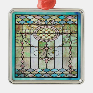 Ornement En Métal Art Deco Stained Glass 4