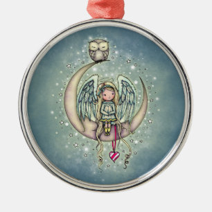 Ornement En Métal Art illustré Twinkle Little Angel and Owl