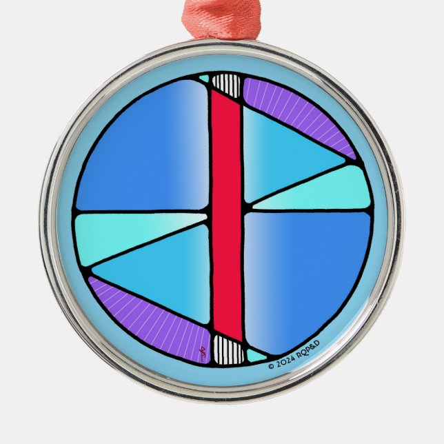 Ornement En Métal Art Nouveau Isa Rune de la douceur (Devant)