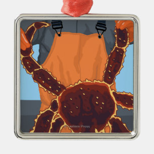 Ornement En Métal Astoria, crabe d'OregonKing