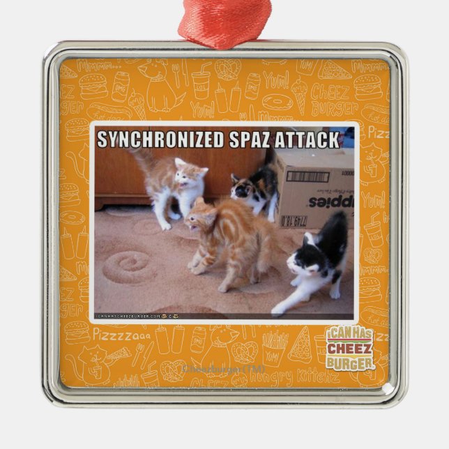 Ornement En Métal Attaque de Sychronized Spaz (Devant)
