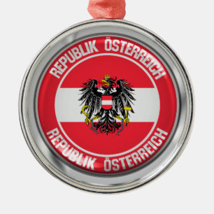 Ornement En Métal Austria Round Emblem