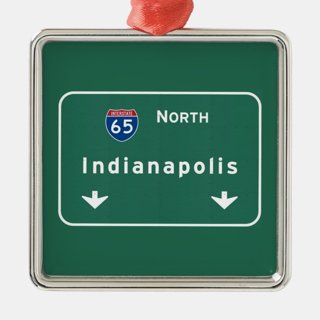 Ornement En Métal Autoroute d'autoroute nationale d'Indianapolis (Devant)