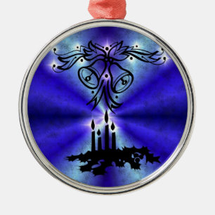 Ornement En Métal Avent, Artdeco de Noël sur Blue Green Rainbow