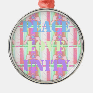 Ornement En Métal Baby Kids Peace Love Unity Hakuna Matata design.p