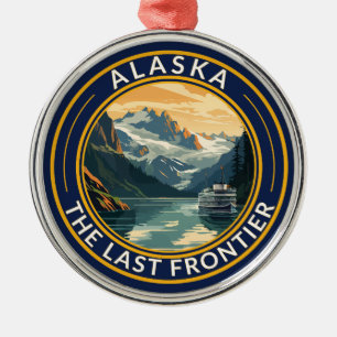 Ornement En Métal Badge d'art de voyage en Alaska